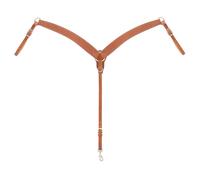 Weaver Leather Horizons Contoured Ring-in-Center Breast Collar, Golden Brown