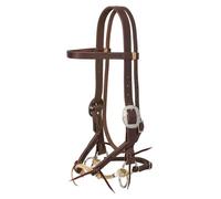 Weaver Leather Justin Dunn Bitless Bridle Oiled Canyon Rose, 1" Average