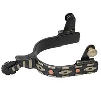 Weaver Leather Ladies' Spur with German Silver Aztec Trim and Copper Dots