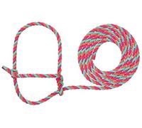 Weaver Leather Livestock Cattle Rope Halter, Hot Pink/Coral/Mint