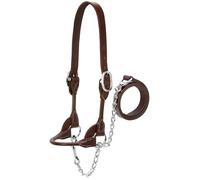 Weaver Leather Livestock Dairy/Beef Rounded Show Halter, Brown, X-Small