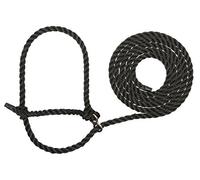 Weaver Leather Livestock Extra Long Breaking Halter, Black, X-Long