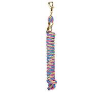 Weaver Leather Mini/Pony Lead Rope, Pink Fusion/Purple Jazz/Hurricane Blue/Lime Zest, 1/2" x 7'