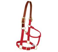 Weaver Leather Nylon Adjustable Breakaway Horse Halter, Large, Red