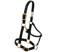 Weaver Leather Nylon Adjustable Draft Horse Halter, 1", Large, Black