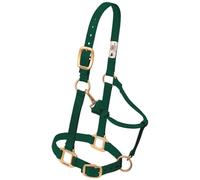 Weaver Leather Original Adjustable Nylon Horse Halter, Large Horse, Hunter Green