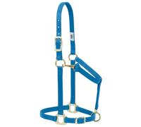 Weaver Leather Original Adjustable Nylon Horse Halter, Large Horse, Hurricane Blue