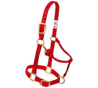 Weaver Leather Original Adjustable Nylon Horse Halter, Red, Arabian/Cob