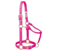Weaver Leather Original Adjustable Nylon Horse Halter, Yearling, Diva Pink