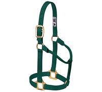 Weaver Leather Original Non-Adjustable Nylon Horse Halter, Hunter Green, Yearling