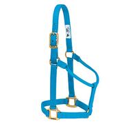 Weaver Leather Original Non-Adjustable Nylon Horse Halter, Hurricane Blue, Weanling/Pony