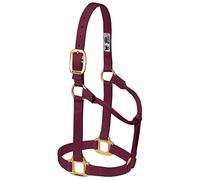 Weaver Leather Original Non-Adjustable Nylon Horse Halter, Large, Burgundy