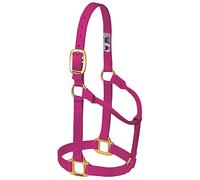 Weaver Leather Original Non-Adjustable Nylon Horse Halter, Small, Raspberry
