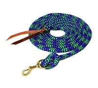 Weaver Leather Original Padded Adjustable Halters, Average,Black/Purple/Mint,5/8" x 10'