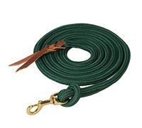 Weaver Leather Poly Cowboy Lead with Snap, Hunter Green, 5/8" x 10'