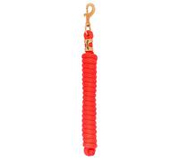 Weaver Leather Poly Lead Rope with Solid Brass 225 Snap, Solid - Orange