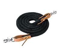 Weaver Leather Poly Roper Rein Black, 3/8" x 8'