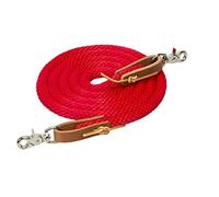 Weaver Leather Poly Roper Rein Red, 5/8" x 8'