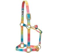 Weaver Leather Polyester Rainbow Adjustable Chin and Throat Snap Halter, 1" Large Horse