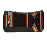 Weaver Leather Pony Contoured Wool Blend Felt Pad, Black/Orange/Navy