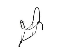 Weaver Leather Silvertip Four Knot Rope Halter, Black, Average