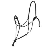 Weaver Leather Silvertip Four Knot Rope Halter, Black, Small