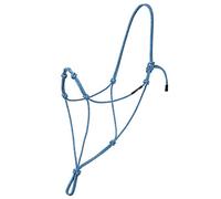 Weaver Leather Silvertip Four Knot Rope Halter Turquoise/Grey Horse