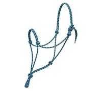 Weaver Leather Silvertip No. 95 Rope Halter Pacific Blue/Navy/Turquoise, Average