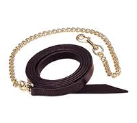 Weaver Leather Single-Ply Horse Lead with Chain, Mahogany, 7'
