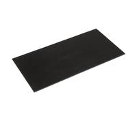Weaver Leather Supply Silent Poundo Board, Self-Repairing Protective Rubber Punch Board, Leathercraft Tool for Hammering, and More, 12” x 24”, Black