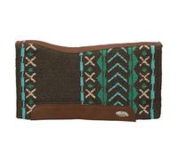 Weaver Leather Synergy Contoured EVA Sport Foam Saddle Pad, Mojave - Charcoal/Turquoise, 33" x 38"