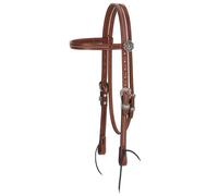 Weaver Leather unisex adult Browband Headstall, Brown, Horse US