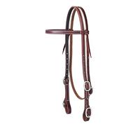 Weaver Leather Working Tack Browband Headstall with Buckle Bit Ends