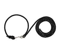 Weaver Livestock Adjustable Poly Neck Rope Cattle Halter, Modern Style Tying Cow Calf Halter, Livestock Handling Equipment for Showing, Black