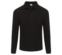 Weaver Long Sleeved Poloshirt - Black - 5XL