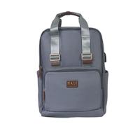WEAVERS: Premium Travel Backpack with USB Charging Port, Stylish Rucksack, 30L Capacity, Waterproof, Ideal for Business, School, and Everyday Adventures. (Design Name - Venice-Silver)
