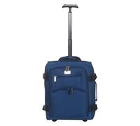 WEAVERS: Under Seat Suitable for Ryan Air and Easy Jet. Carry On Cabin Bag with Wheels Flight Approved Hand Luggage. 35L Capacity, Lightweight 1.5 kg. (Size - 45cm x 35cm x 20cm | Color - Navy)