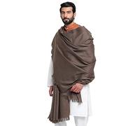 Weavers Villa Men's Plain Woollen Dhariwal Beige Lohi/Shawl-MS-666, Dark Grey, Large