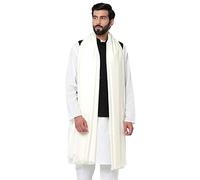 Weavers Villa Men's Plain Woollen Dhariwal Beige Lohi/Shawl-MS-666, White, Large
