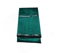 Weaves India | Women’s Cotton Silk Handloom Double Temple Border Bhagalpuri Saree with Blouse Piece_Free Size, Pine_green, One Size