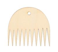 Weaving Comb, Acrylic Knitting Comb Tools Wood Loom Comb Braided Accessories 11 Teeth Wooden Weaving Comb Tapestry Weaving Loom Comb Tool for Weaving Lovers