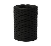 Weaving Hat Yarn Paper Raffia Strand for Crochet Knitting Brimmed Sun Hat Beach Carryall Woven Basket Craft Braided Open Winding Hollow Core Flexible, Black