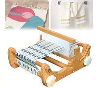 Weaving Kit - Adjustable DIY Hand-Knitting Machine for Tapestry Art, Max Weaving Width 20CM, Ideal for Coasters, Placemats, and Cloth Bags