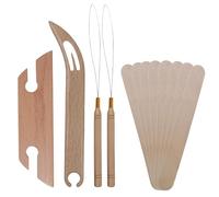 Weaving Kit Set - Inkle Shuttle Bundle, Handmade Weave Accessories | Beechwood Shuttle with Wooden Handle, Complete Weave Shuttle Set for Friends, Families, Holidays