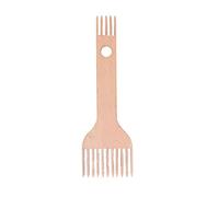 Weaving Loom Comb Wooden Double Ended Ergonomic Design Durable Beech Glossy Surface Weaving Comb for Knitting Sweaters Scarves Hats Tapestries Household Use 20 x 6.2 x 2.5cm