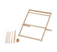 Weaving Loom for Beginner Multifunctional DIY Woven Set Wooden Weaving Loom Kit Hand-Woven Household Tapestry Scarf Sewing Machine