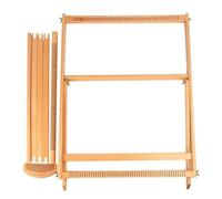 Weaving Loom for Beginner Weaving Frame for Adults Creativity with Stand WeavingKnitting Machine Kit Wooden Tapestry Textile Sewing Tool