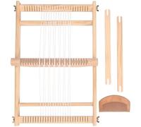 Weaving Loom for Beginner Wooden Multi-Craft Weaving Loom Warp Large Frame Heddle Bar Weave Textile Board Weaver Tapestry Beginner