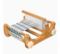 Weaving Loom Kit - DIY Hand-Woven Knitting Machine Craft Tool with Comb and Bobbin for Kids Beginners