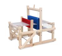 Weaving Loom Kit with Rigid Heddle Shed Stick, Wooden Weaving Loom with Adjustable Stand, Weaving fo Wooden Multi-Craft Loom